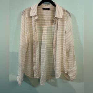 Maven West Sheer Button-Up Top – Women’s Small